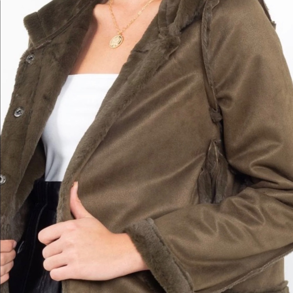 Line & Dot Andi reversible faux fur shearling jacket - Picture 13 of 13